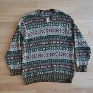 Vintage American Eagle Knit Sweater Winter Holiday Christmas